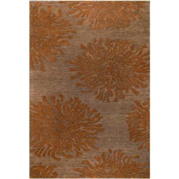 Beaumont Sand Brown New Zealand Wool 3 Feet 3 Inch x 5 Feet 3 Inch Area Rug