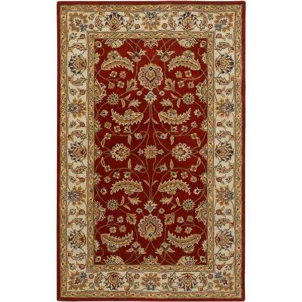 Brisbane Red Wool  - 8 Ft. x 11 Ft. Area Rug