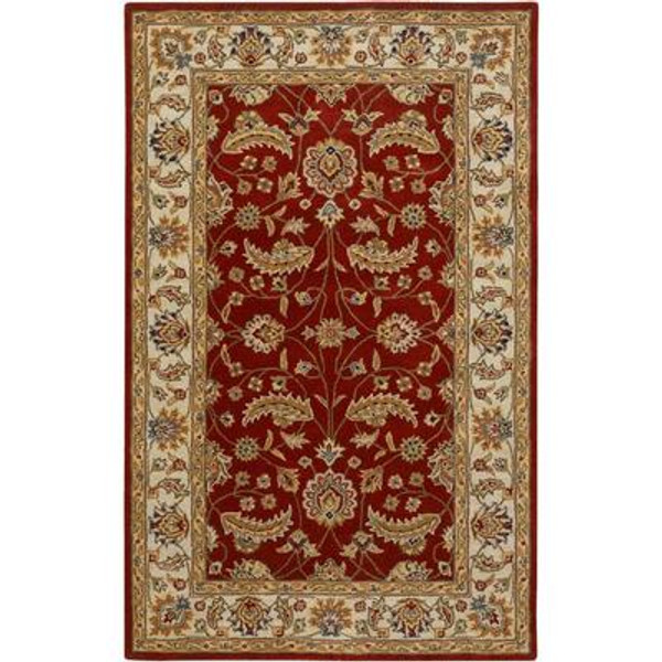 Brisbane Red Wool  - 9 Ft. x 12 Ft. Area Rug