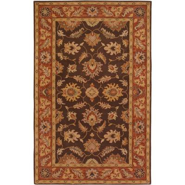 Cabris Chocolate Wool  - 7 Ft. 6 In. x 9 Ft. 6 In. Area Rug