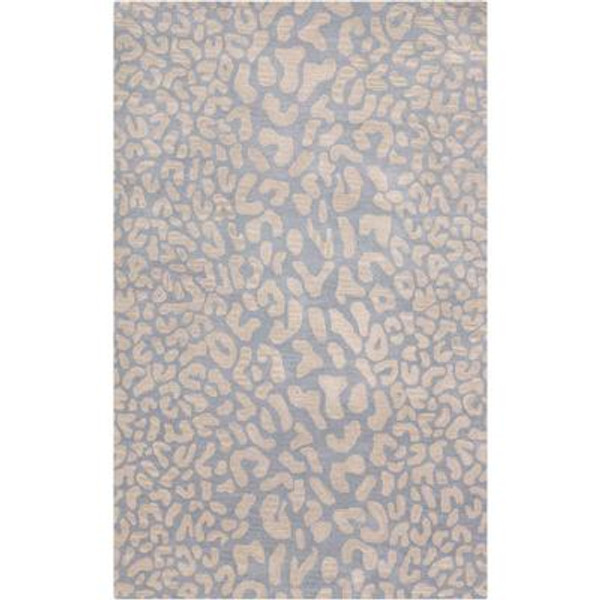Aliso Pale Blue Wool 4 Ft. x 6 Ft. Area Rug