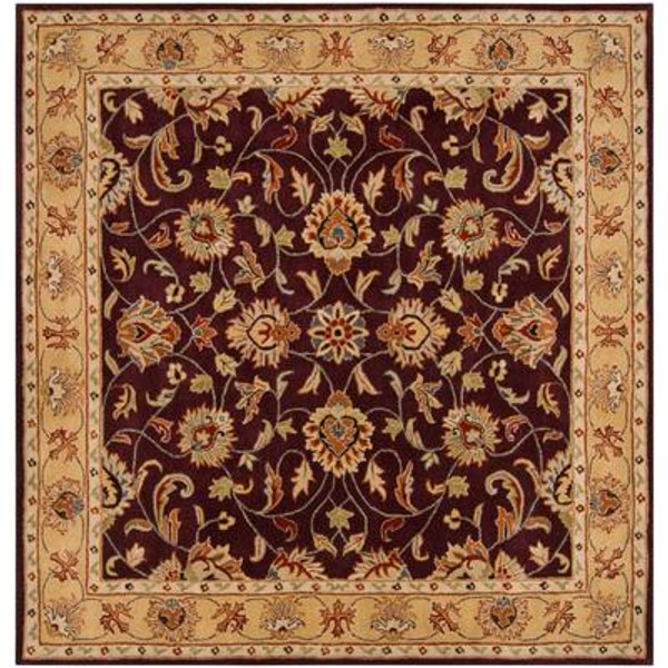 Buellton Plum Wool Square  - 9 Ft. 9 In. Area Rug