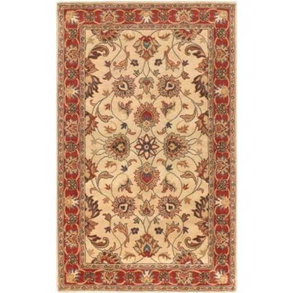 Belmont Beige Wool  - 7 Ft. 6 In. x 9 Ft. 6 In. Area Rug