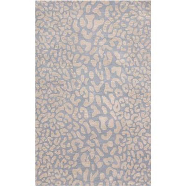 Aliso Pale Blue Wool 7 Ft. 6 In x 9 Ft. 6 In. Area Rug