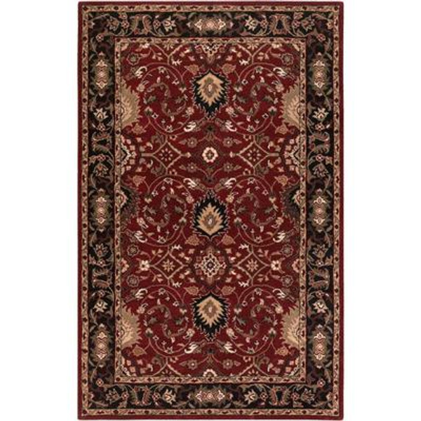 Calistoga Red Wool  - 12 Ft. x 15 Ft. Area Rug