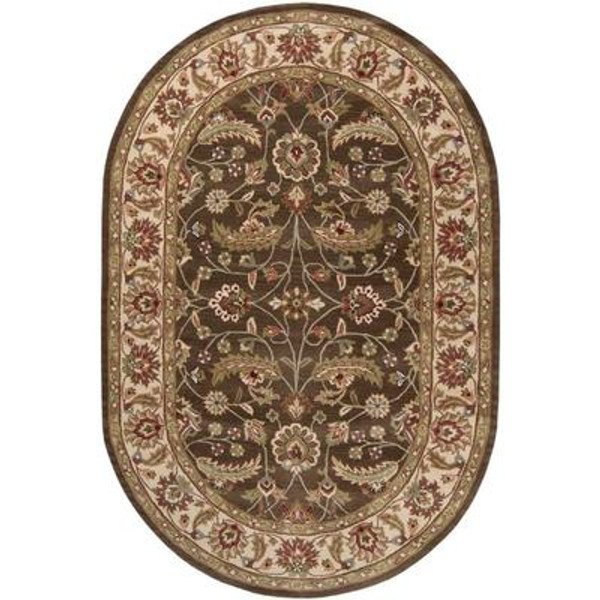 Belvedere Forest Wool  Oval - 6 Ft. x 9 Ft. Area Rug