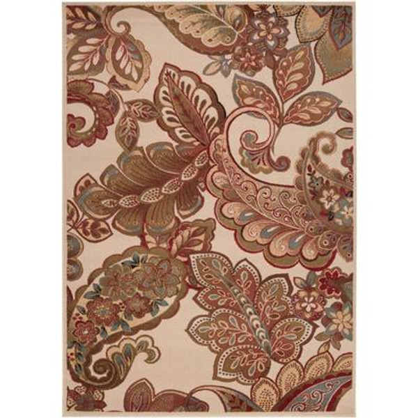 Burnaby Tea Leaves Polypropylene Accent Rug - 2 Ft. x 3 Ft. 3 In. Area Rug