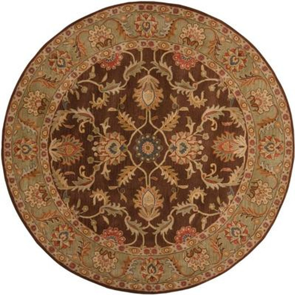 Brawley Chocolate Wool Round  - 9 Ft. 9 In. Area Rug