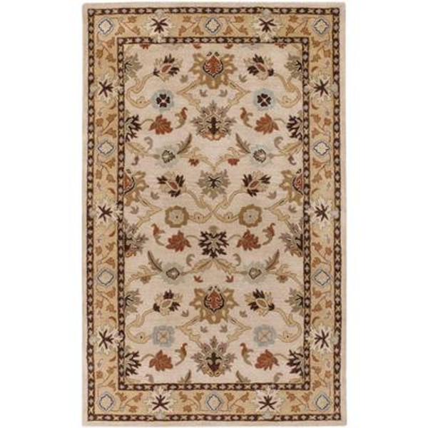 Brea Beige Wool  - 7 Ft. 6 In. x 9 Ft. 6 In. Area Rug