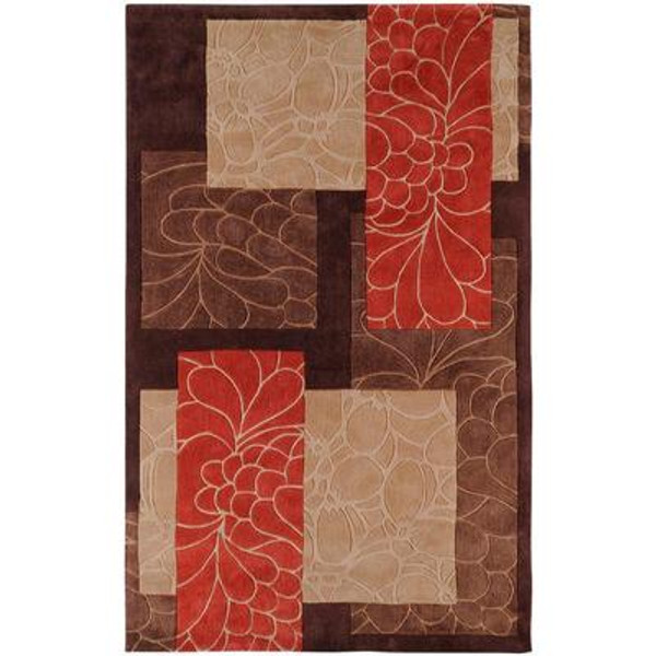 Macau Brown Polyester Accent Rug - 2 Ft. x 3 Ft. Area Rug