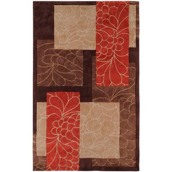 Macau Brown Polyester  - 9 Ft. x 13 Ft. Area Rug