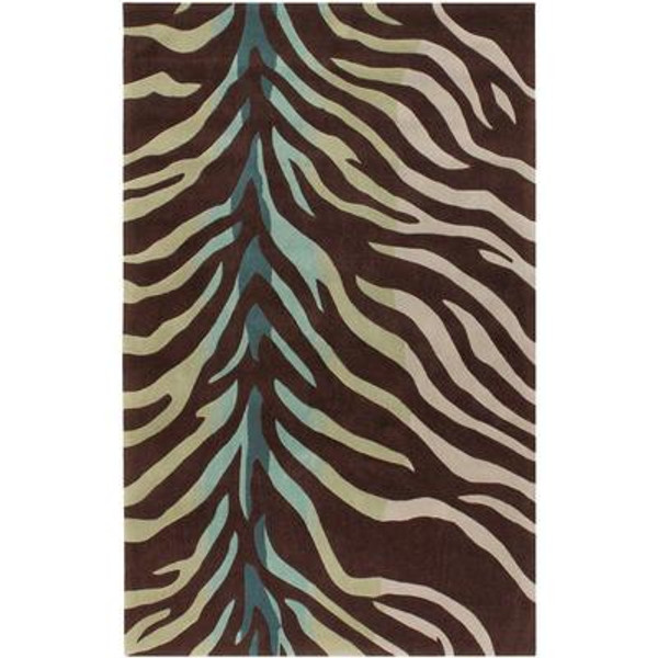 Jacou Chocolate Polyester 2 Feet x 3 Feet Accent Rug