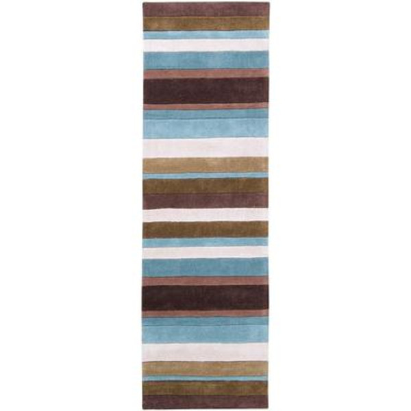 Maclas Chocolate Polyester 2 Feet 6 Inch x 8 Feet Runner