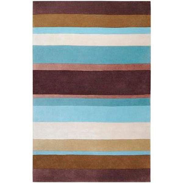 Maclas Chocolate Polyester 3 Feet 6 Inch x 5 Feet 6 Inch Area Rug