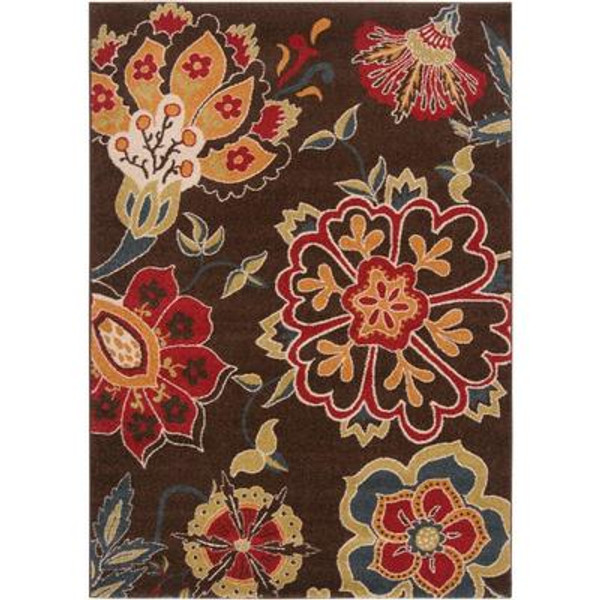 Wassigny Blue Polypropylene 6 Ft. 7 In. x 9 Ft. 6 In. Area Rug