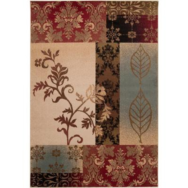 Wetaskiwin Tea Leaves Polypropylene Accent Rug - 2 Ft. x 3 Ft. 3 In. Area Rug