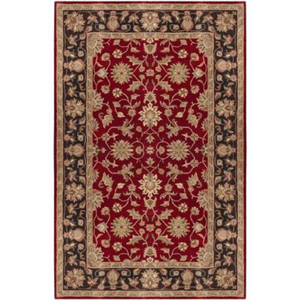 Palinges Burgundy Wool Accent Rug - 2 Ft. x 3 Ft. Area Rug