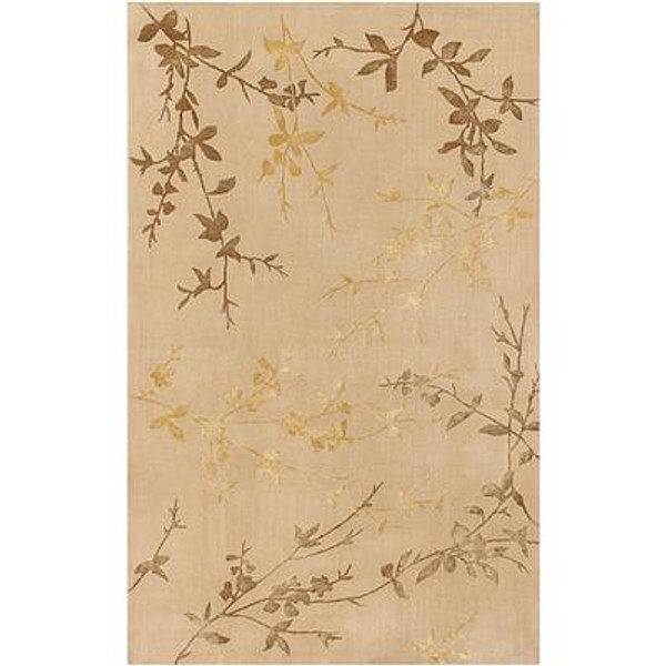 Vancouver Tan Wool / Viscose Accent Rug - 2 Ft. x 3 Ft. Area Rug