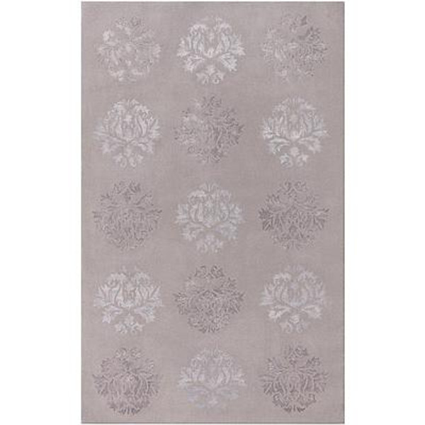 Penticton Light Gray Wool / Viscose Accent Rug - 2 Ft. x 3 Ft. Area Rug