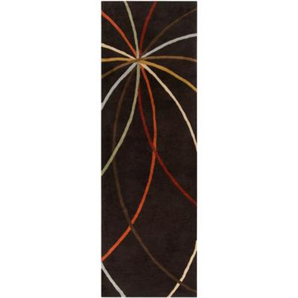 Sadirac Chocolate Wool 2 Ft. 6 In. x 8 Feet Runner