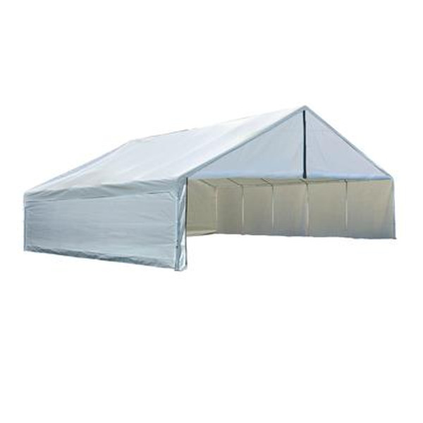 Ultra Max 24 x 50 White Industrial Canopy Enclosure Kit; Fits 2-3/8 Inch Frame