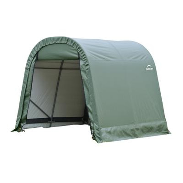 Green Cover Round Style Shelter - 9 Feet x 16 Feet x 10 Feet