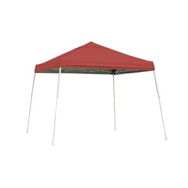 Sport Pop-Up Canopy; 10 x 10; Slant Leg; Red Cover with Storage Bag