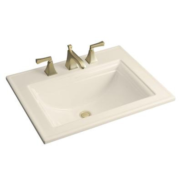 Memoirs Self-Rimming Lavatory With Stately Design in Almond
