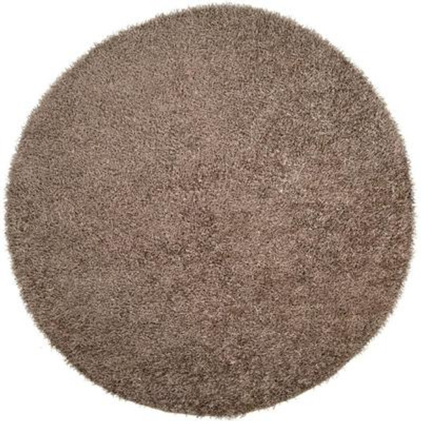 Quesnel Silver Polyester Area Rug - 8 Feet Round