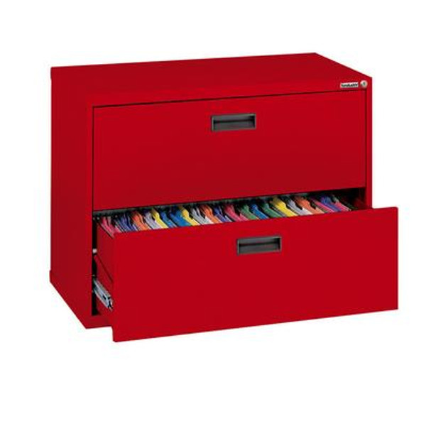 400 Series 2 Drawer Lateral File Red Color