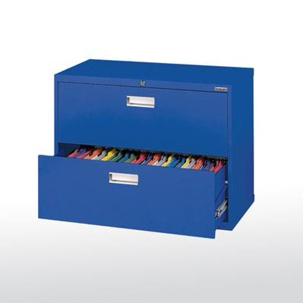 600 Series 2 Drawer Lateral File Blue Color