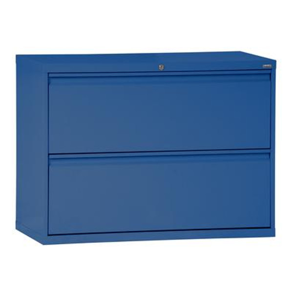 800 Series 2 Drawer Lateral File Blue Color