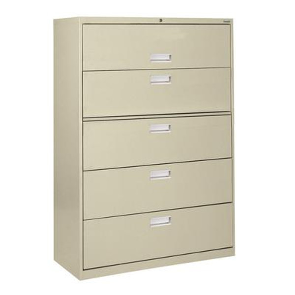600 Series 5 Drawer Lateral File Putty Color