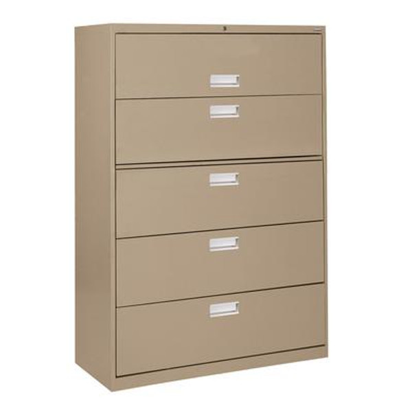 600 Series 5 Drawer Lateral File Tropic Sand Color