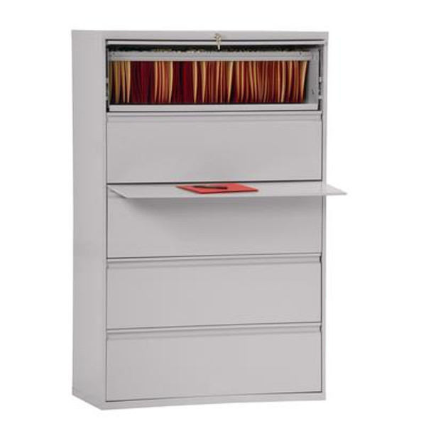 800 Series 5 Drawer Lateral File Dove Gray Color