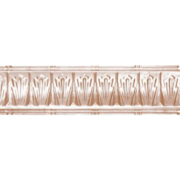 Copper Plated Steel Cornice 2.5  Inches  Projection x 2.5  Inches  Deep x 4 Feet Long