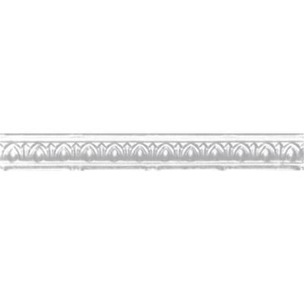 White Silver Finish Cornice 2 Inches Projection x 2 Inches Deep x 4 Feet Long