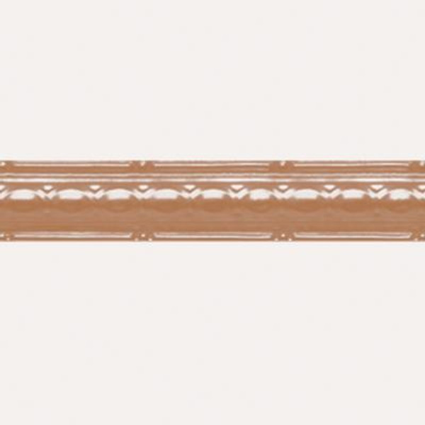 Copper Plated Steel Cornice 2.5  Inches  x 4 Feet Long