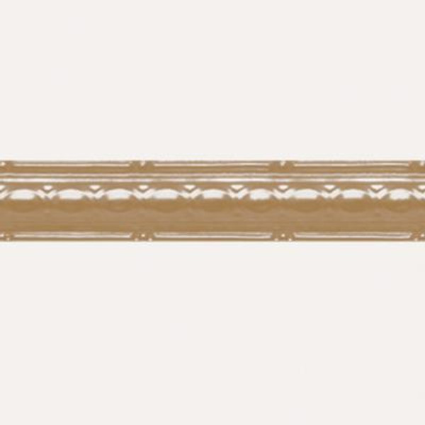 Brass Plated Steel Cornice 2.5  Inches  x 4 Feet Long