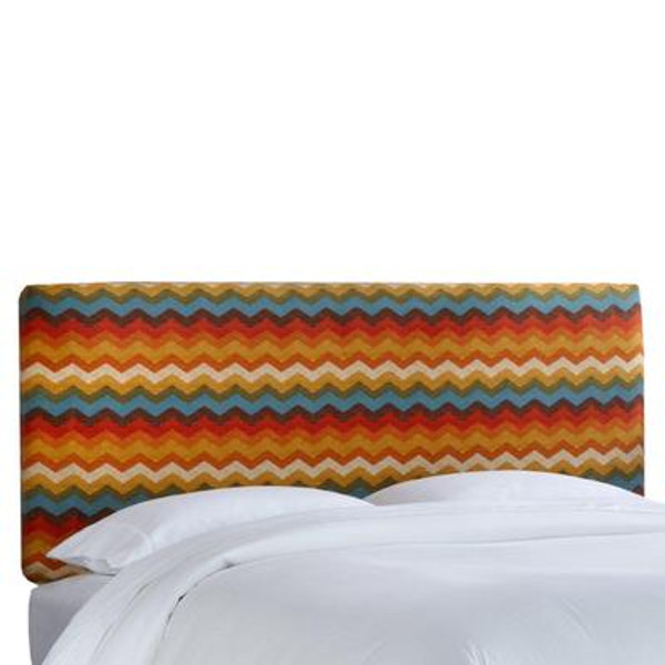 Queen Slipcover Headboard in Panama Wave Adobe