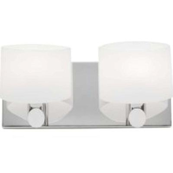 2 Light Wall Chrome Halogen Bathroom Vanity