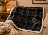 BLAICK PLAID HALLMARK MOVIE WATCHING BLANKET