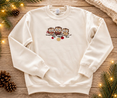 EMBROIDERED OWL DESIGN