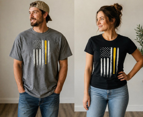 FLAG WITH YELLOW BASEBALL SCREEN PRINTED