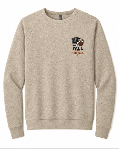 FALL FOOTBALL WITH FLAG SWEATSHIRT--PREORDER