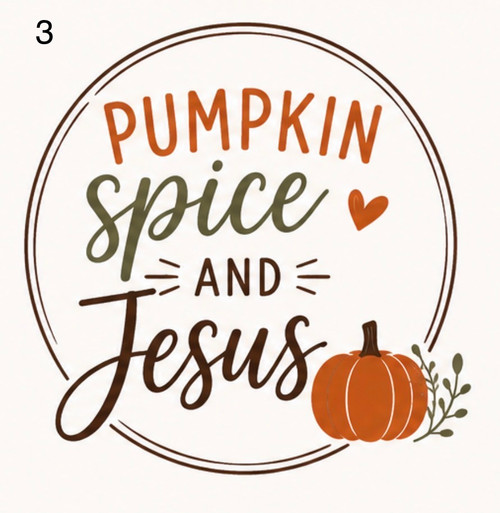 PUMPKIN SPICE & JESUS EMBROIDERED SWEATSHIRT--PREORDER