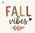 FALL VIBES EMBROIDERED CREWNECK SWEATSHIRT