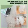 Dog Brush Pet Hair Remover Double Sided Open Knot Comb Dog Dematting Tool Deshedding Dog Brush - Double-Sided Pet Hair Remover For Cats & Dogs - Undercoat Grooming Rake For Shedding