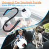 Hands Free Dog Leash with Waist Bag for Walking Small Medium Large Dogs;  Reflective Bungee Leash with Car Seatbelt Buckle and Dual Padded Handles;  Adjustable Waist Belt