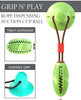 Pet Life 'Grip N' Play' Treat Dispensing Football Shaped Suction Cup Dog Toy